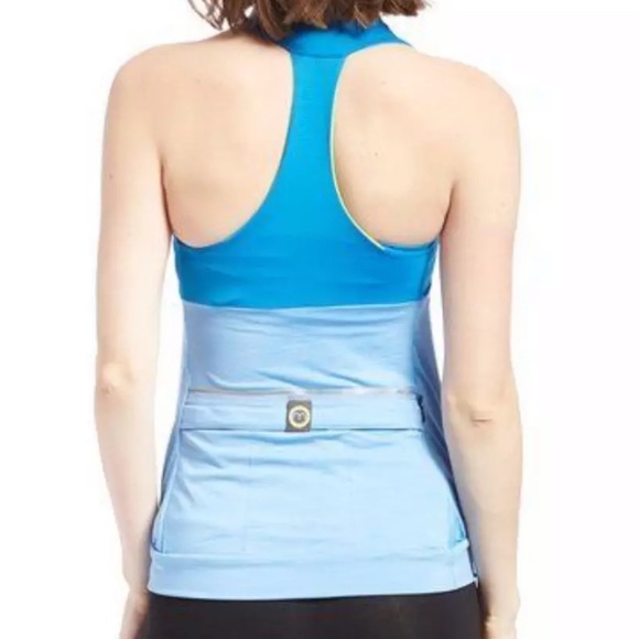 Moxie Sz S Cycle Tank Layered Azure Blue - Picture 2 of 4